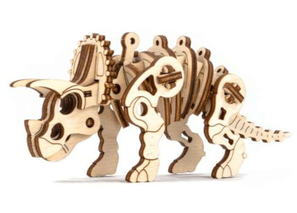 3D dřevěné puzzle - Triceratops